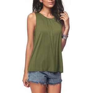 Tops Blouse Sleeveless Solid T Shirt Shirt